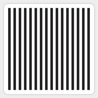 Black and white vertical stripes pattern Sticker